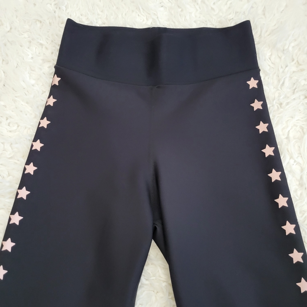 Ultracor Soul Cycle Star Leggings Sz M Black Athleisure - Picture 4 of 10